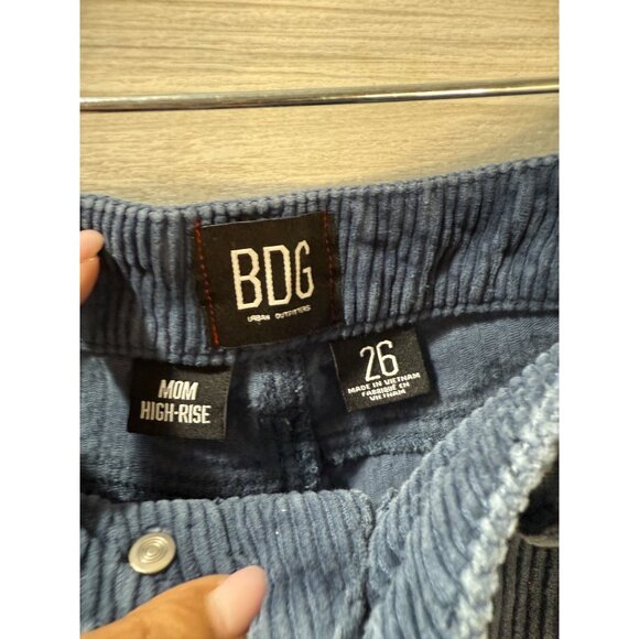 BDG Urban Outfitters Mom High-Rise Corduroy Pants‎ Size 26 Blue - Picture 7 of 9